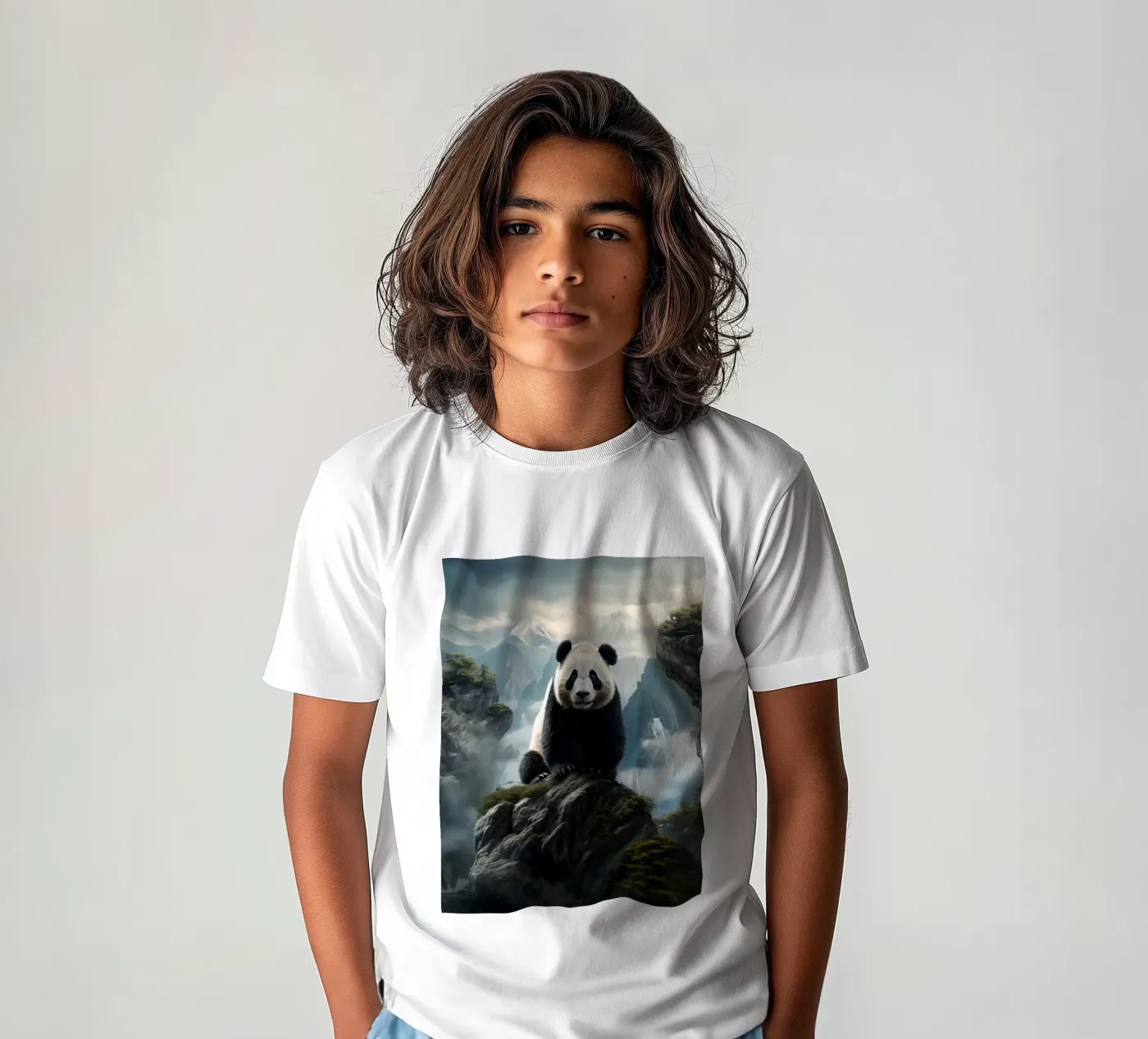 Panda Mountains t-shirt bambini da Mateo