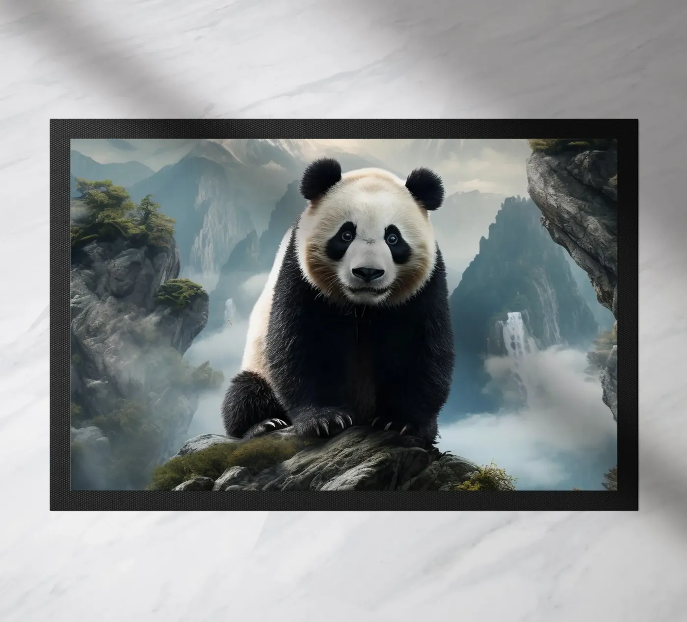 Panda Mountains deurmat van Mateo