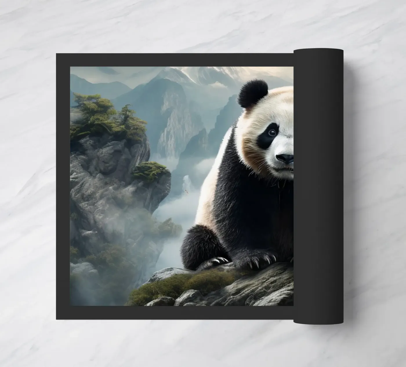 Panda Mountains deurmat van Mateo