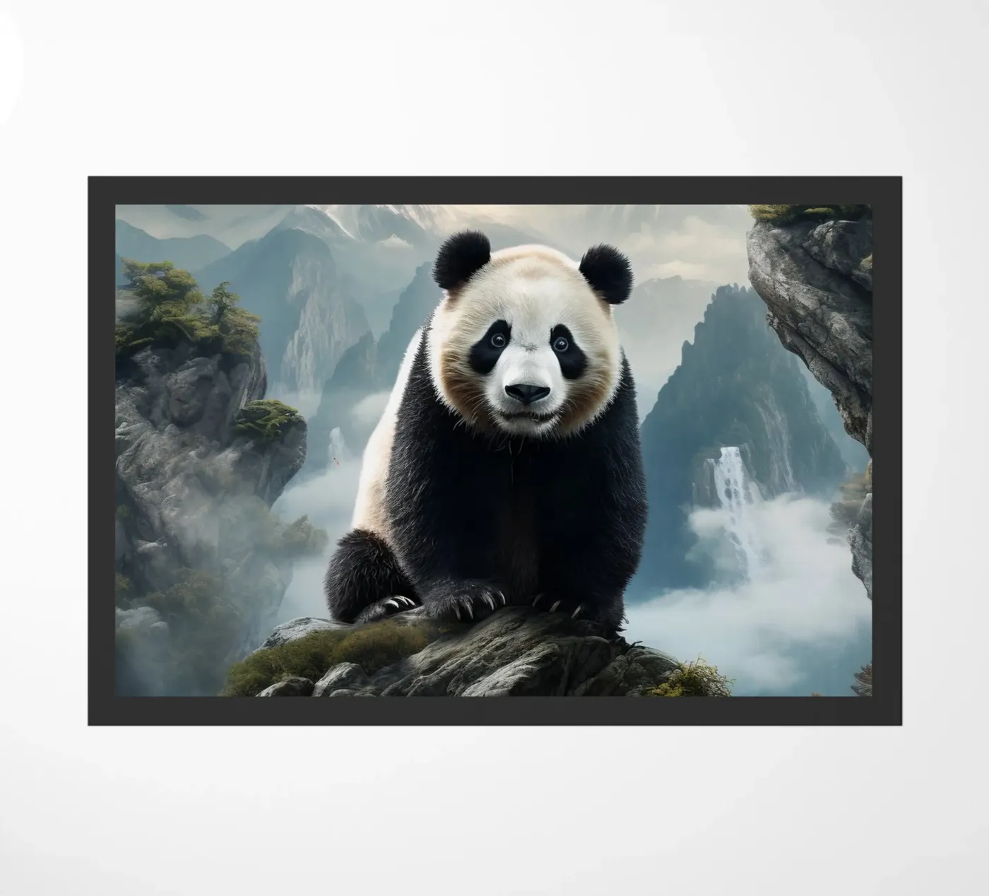Panda Mountains deurmat van Mateo