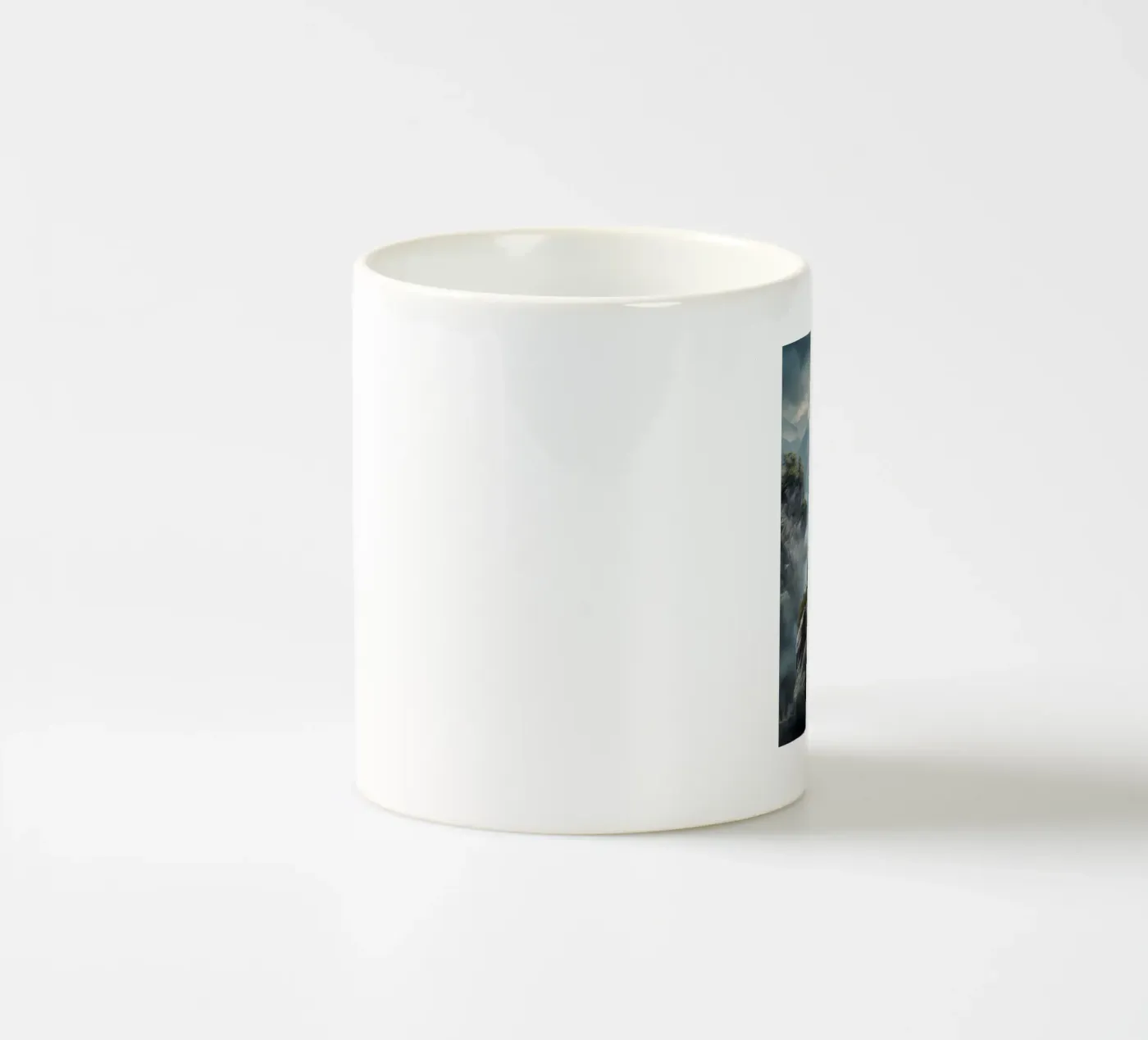 Panda Mountains ceramic mug by Mateo