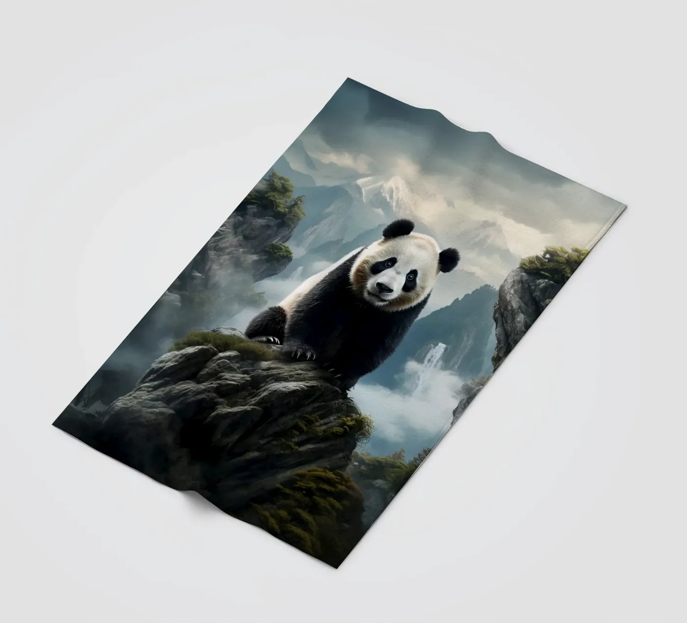 Panda Mountains Fleecedecke von Mateo