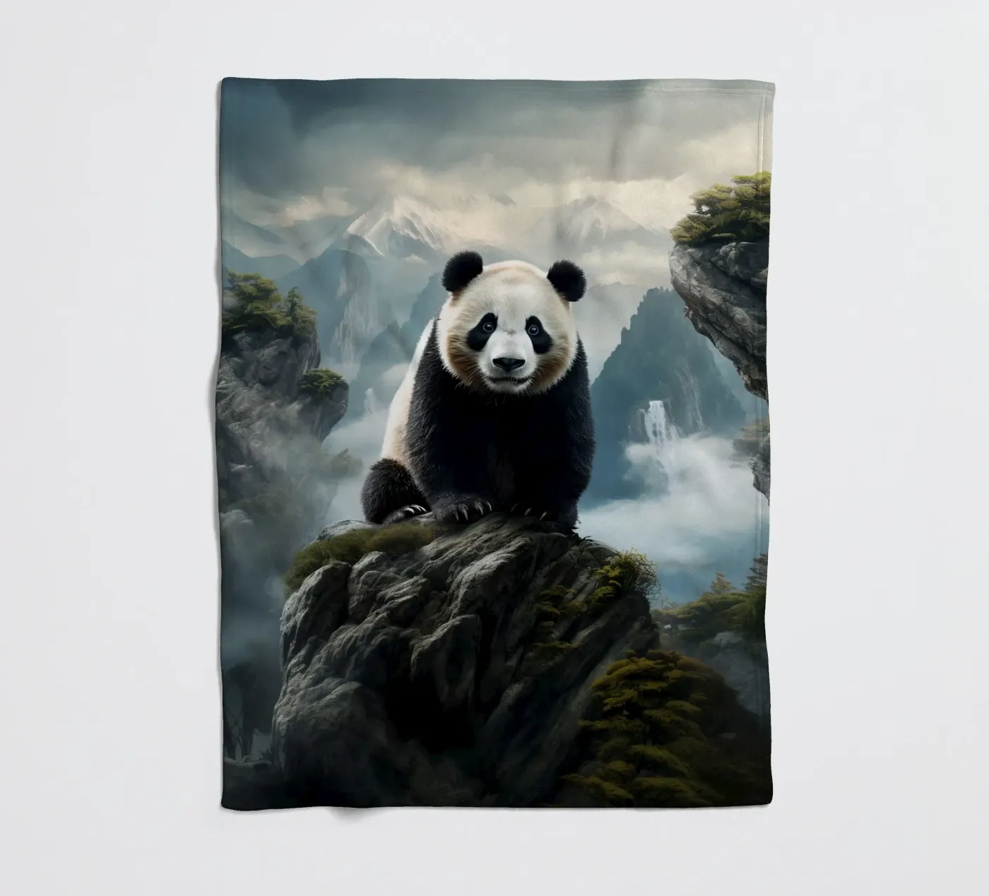 Panda Mountains coperta in pile da Mateo