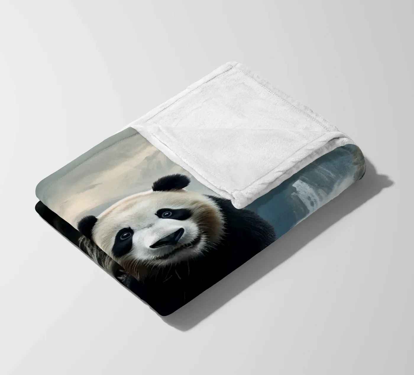 Panda Mountains Fleecedecke von Mateo