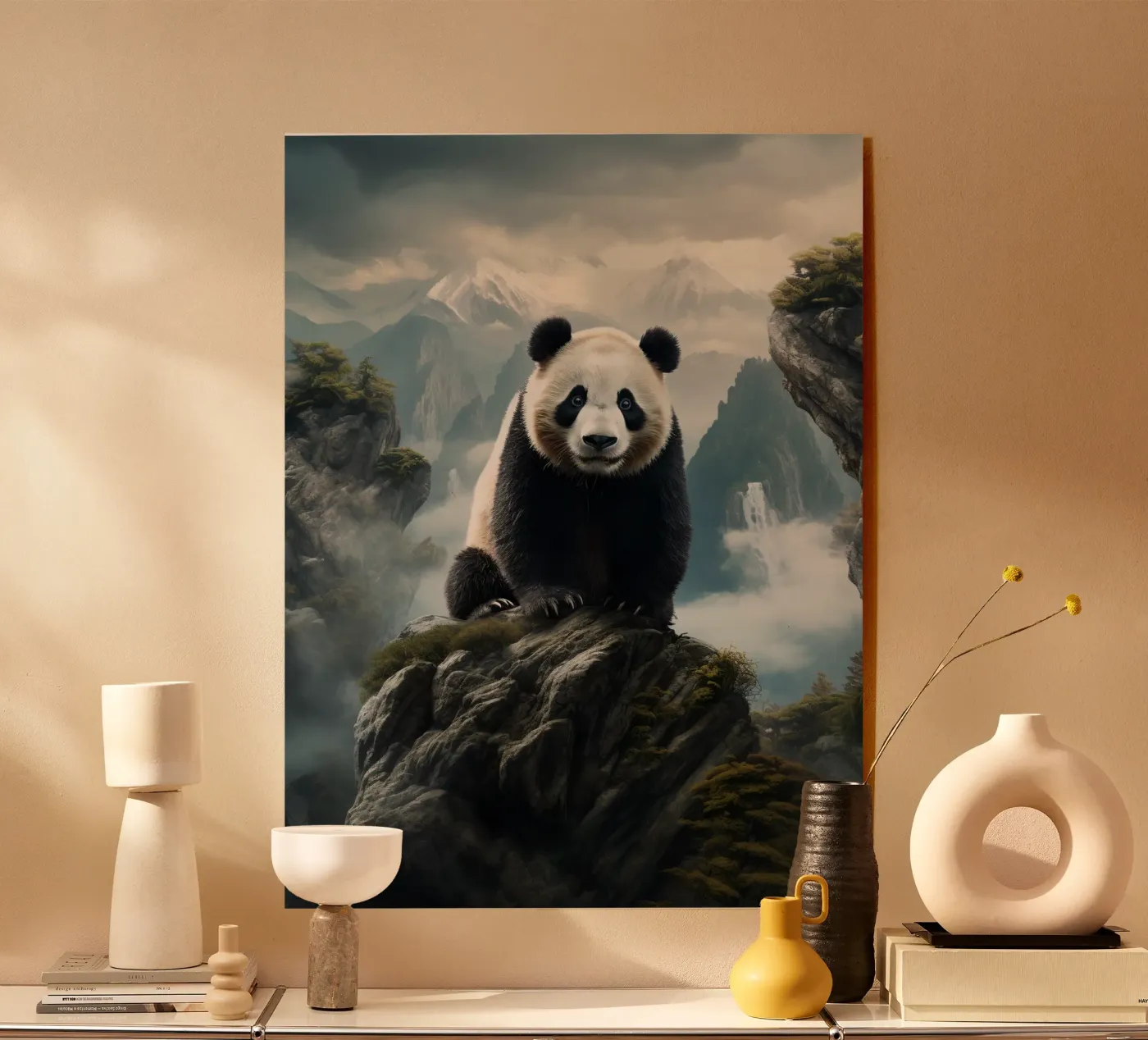 Panda Mountains acrylic glass by Mateo