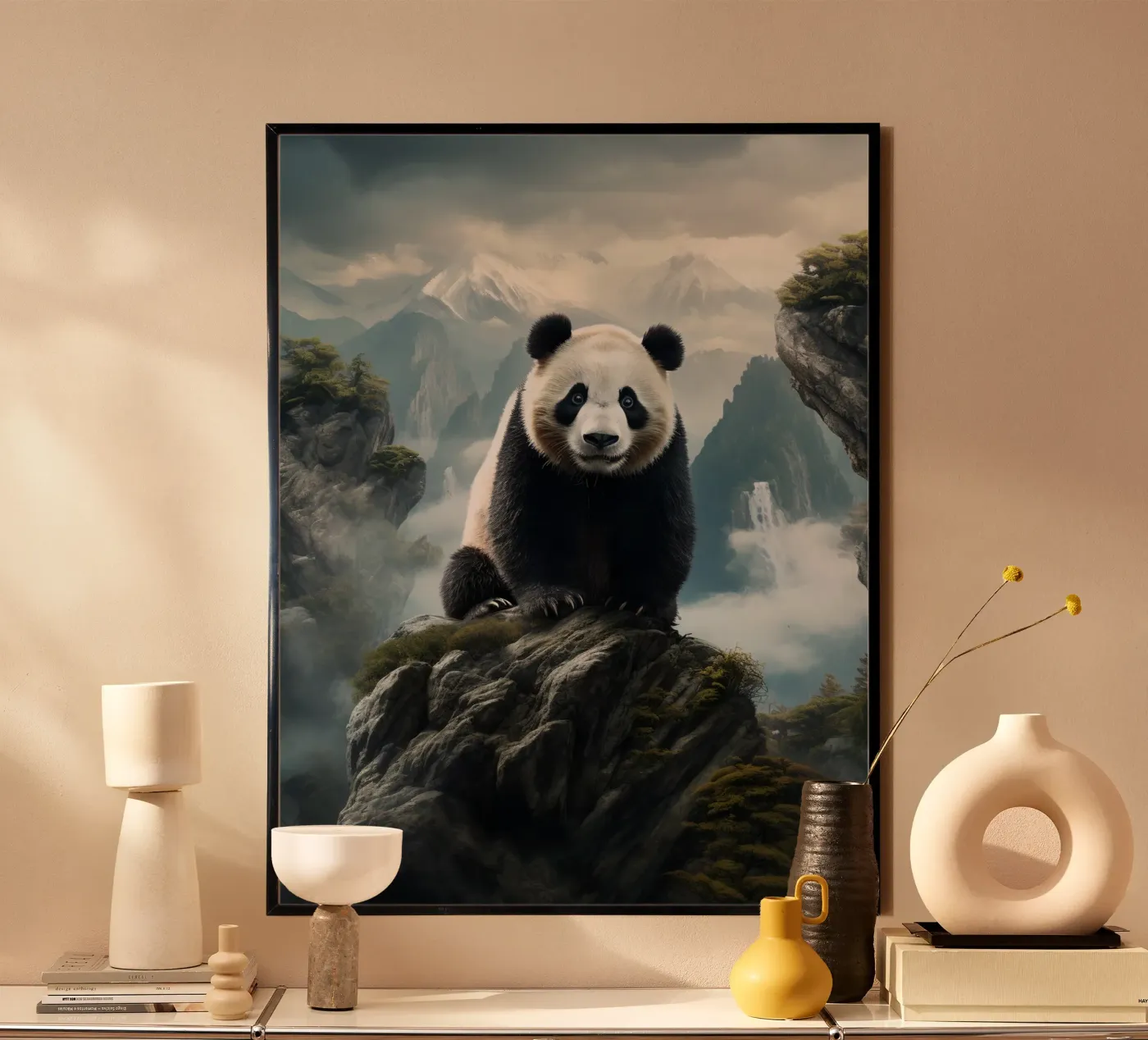 Panda Mountains poster by Mateo