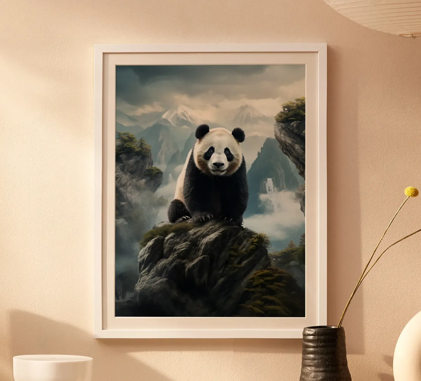 Panda Mountains poster by Mateo