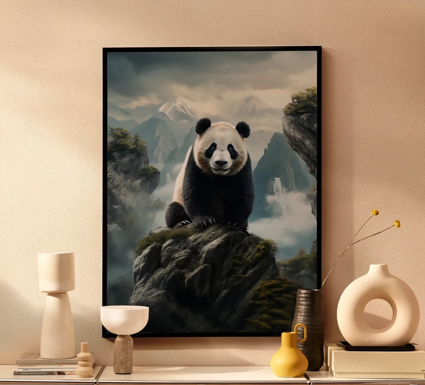 Panda Mountains poster by Mateo