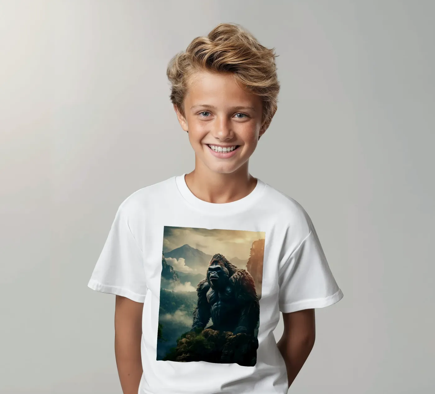 Gorilla Mountains t-shirt bambini da Mateo