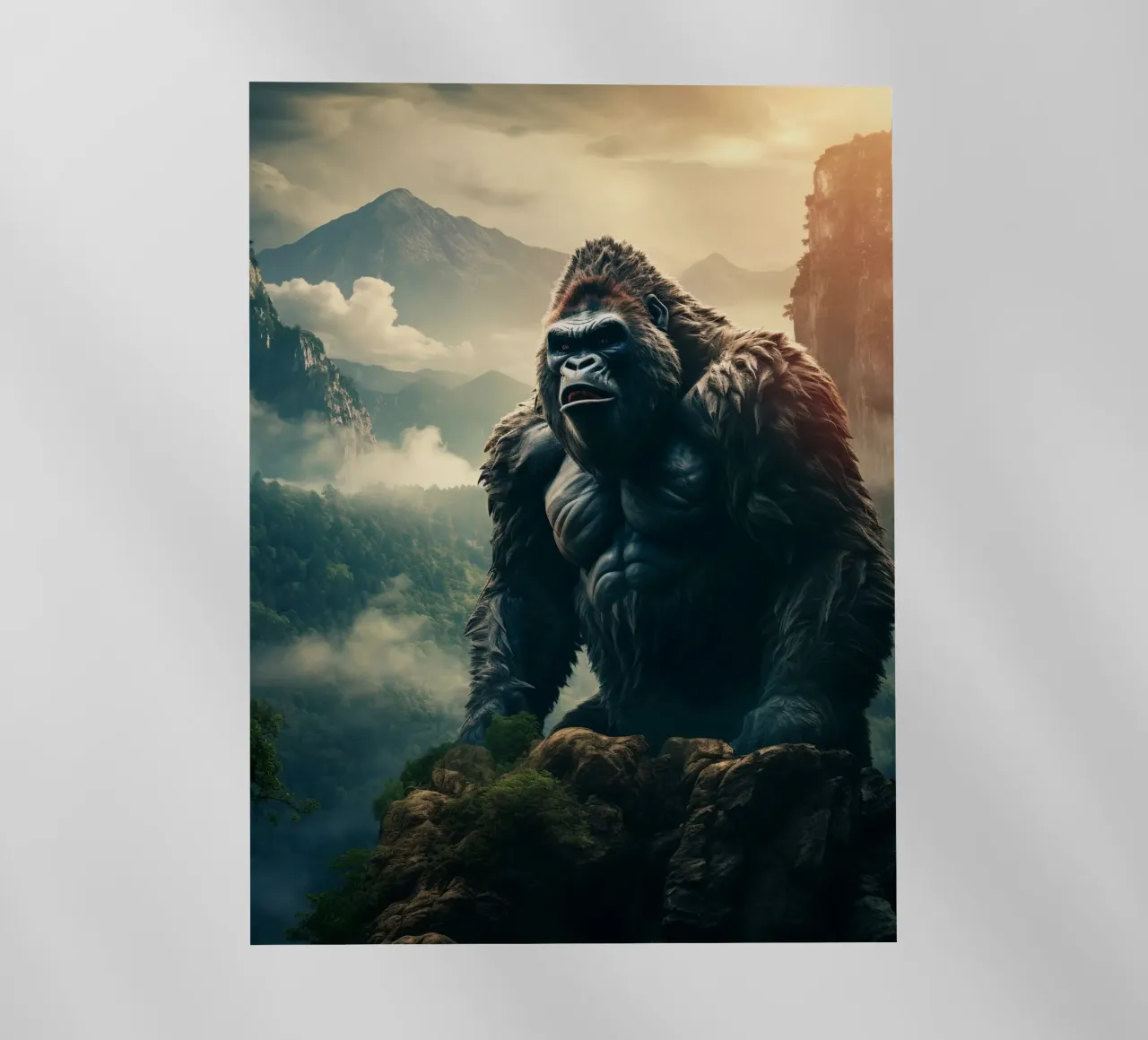 Gorilla Mountains pellicola backlit da Mateo