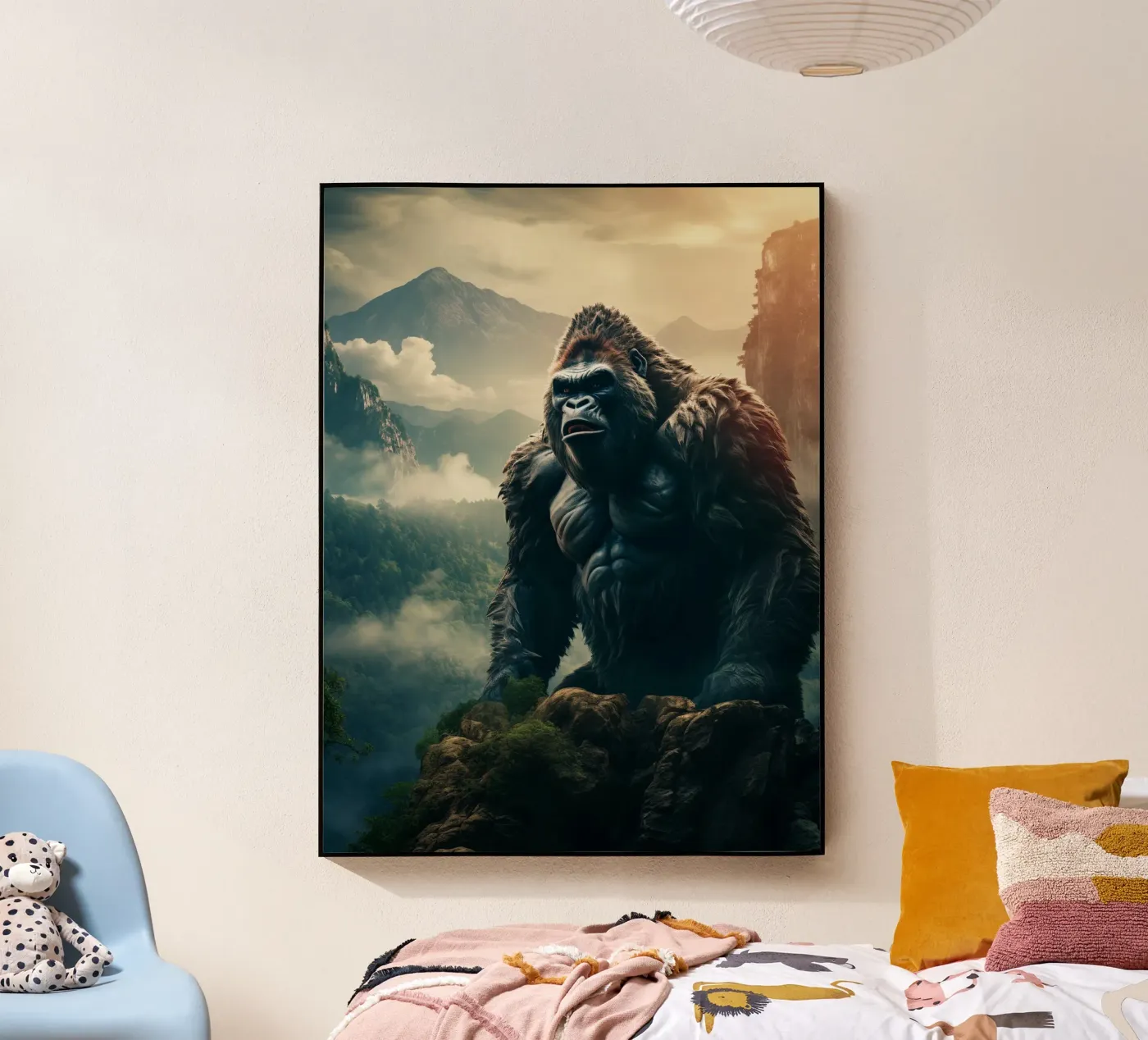 Gorilla Mountains acryl van Mateo