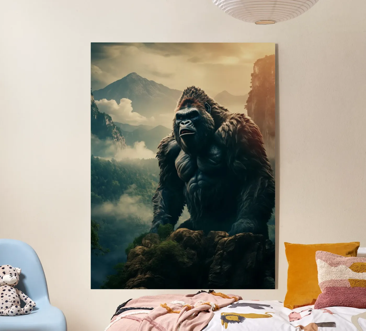 Gorilla Mountains acryl van Mateo