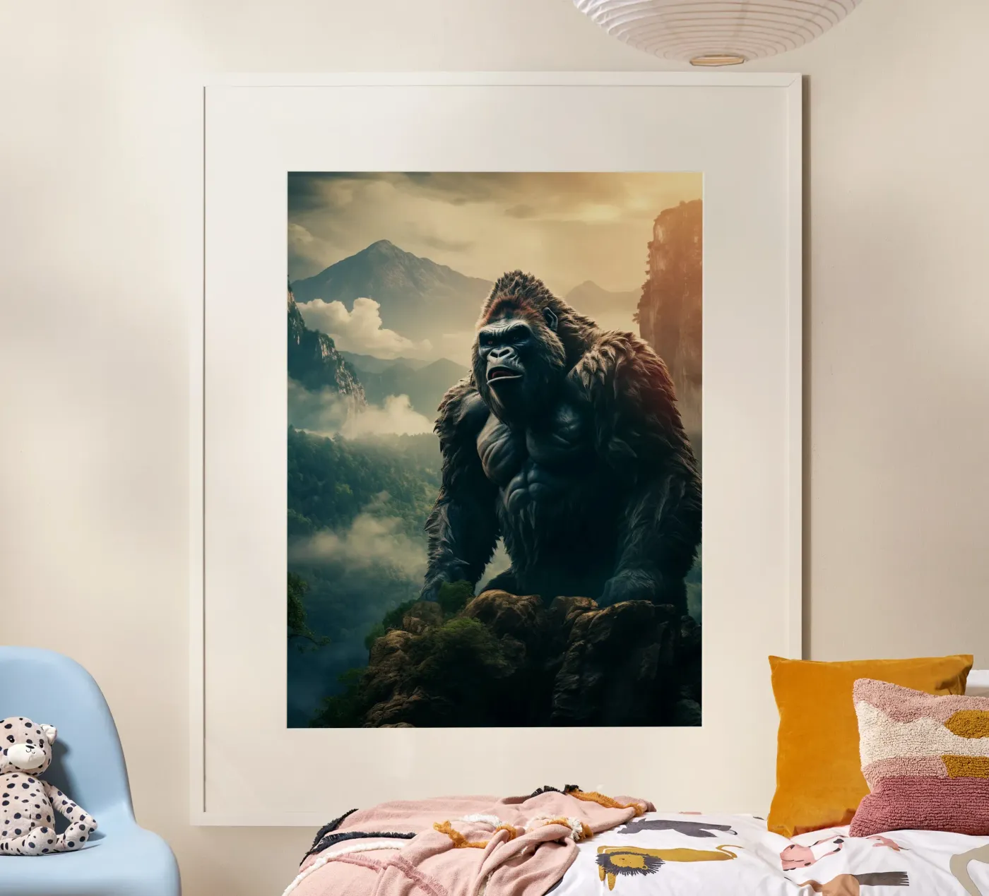 Gorilla Mountains poster van Mateo