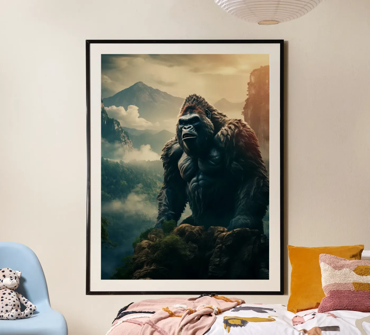 Gorilla Mountains poster van Mateo