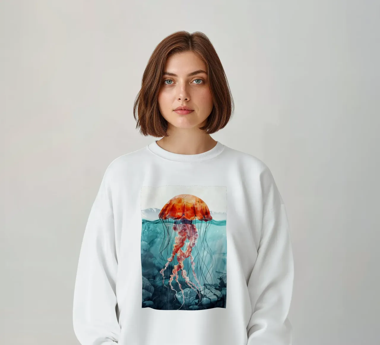 Medusa vita oceanica felpa da Justyna Jaszke JBJart