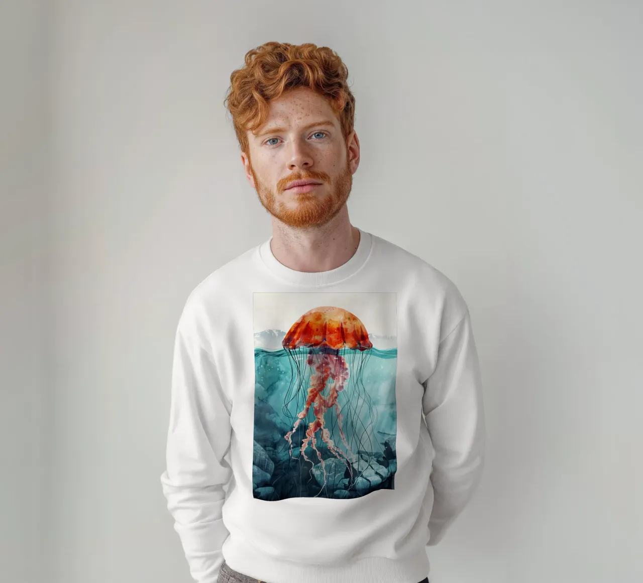 Medusa vita oceanica felpa da Justyna Jaszke JBJart