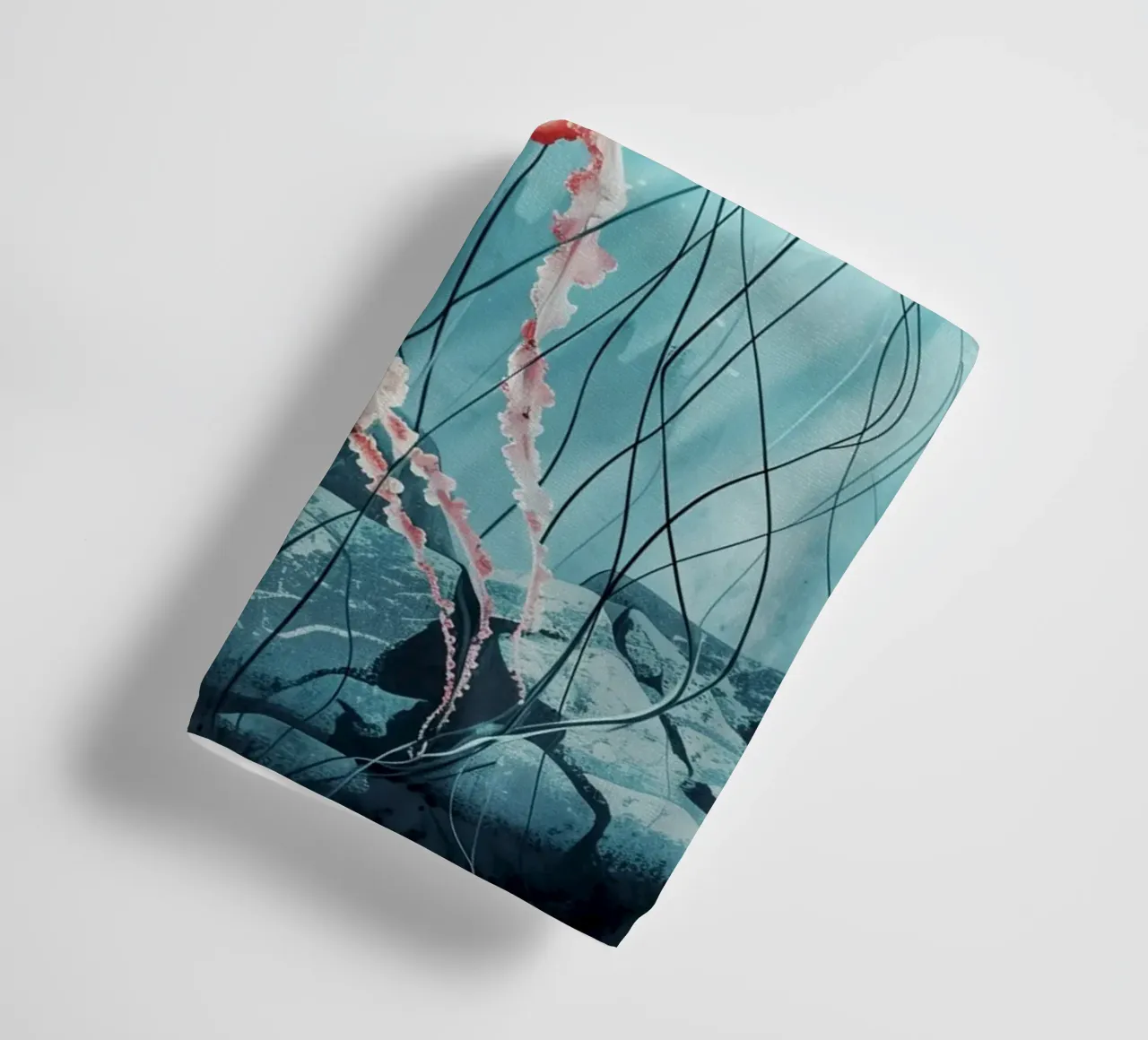 Medusa ocean life towel by Justyna Jaszke JBJart