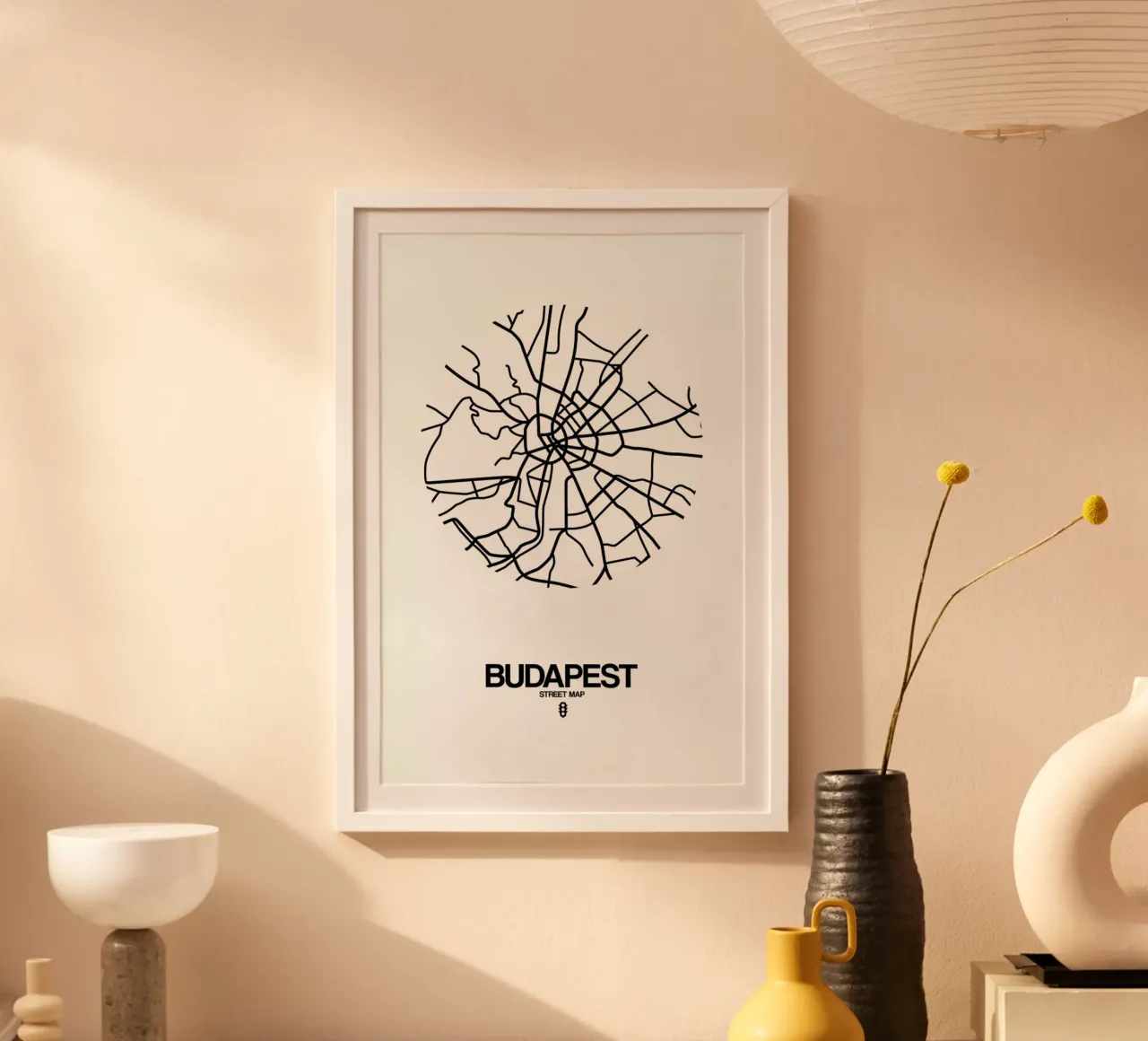 Budapest poster con telaio in plastica da Naxart