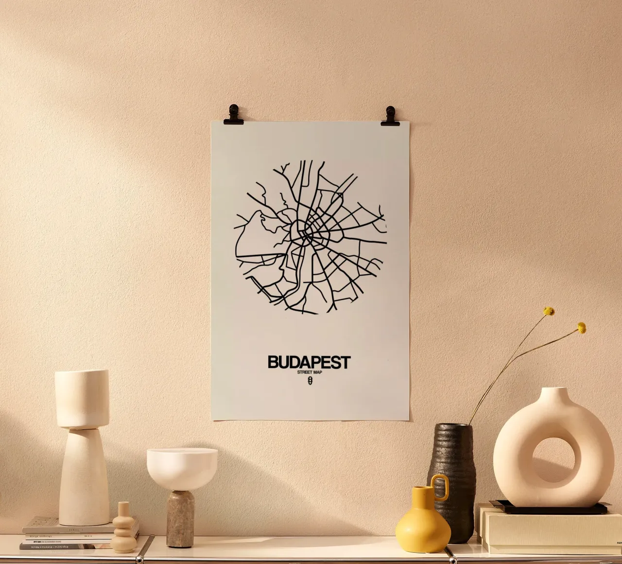 Budapest poster con telaio in plastica da Naxart