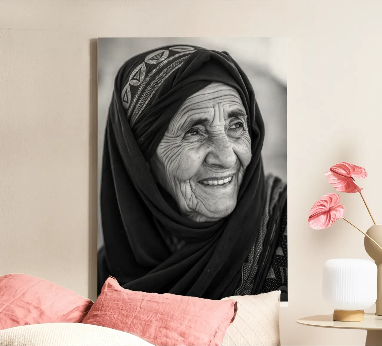 Sayane - Ritratto di una donna amazigh tela con Cornice a cassetta da Amazigh