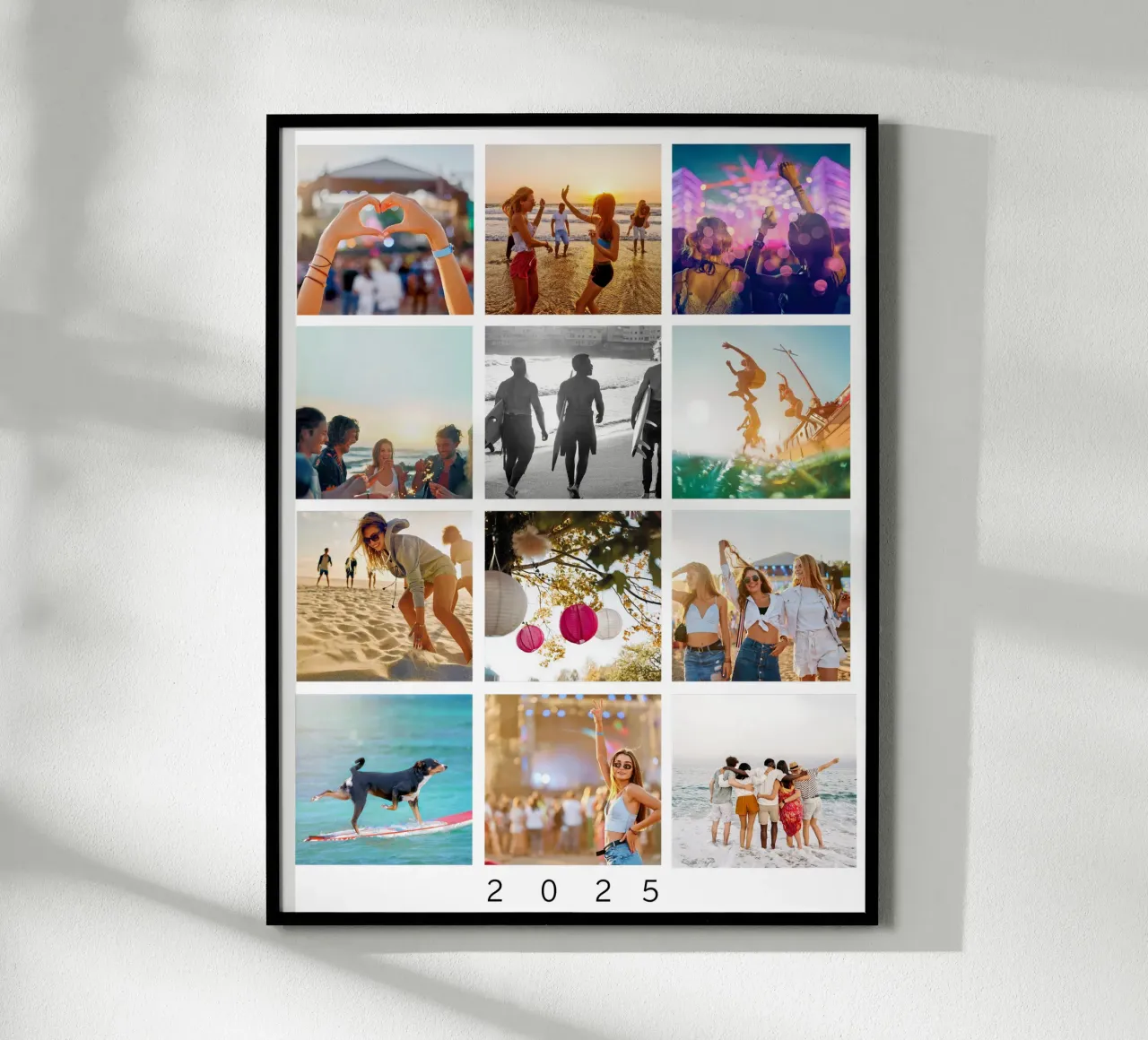 Your Story - personalisiert poster con telaio in legno da WORTSPIEL