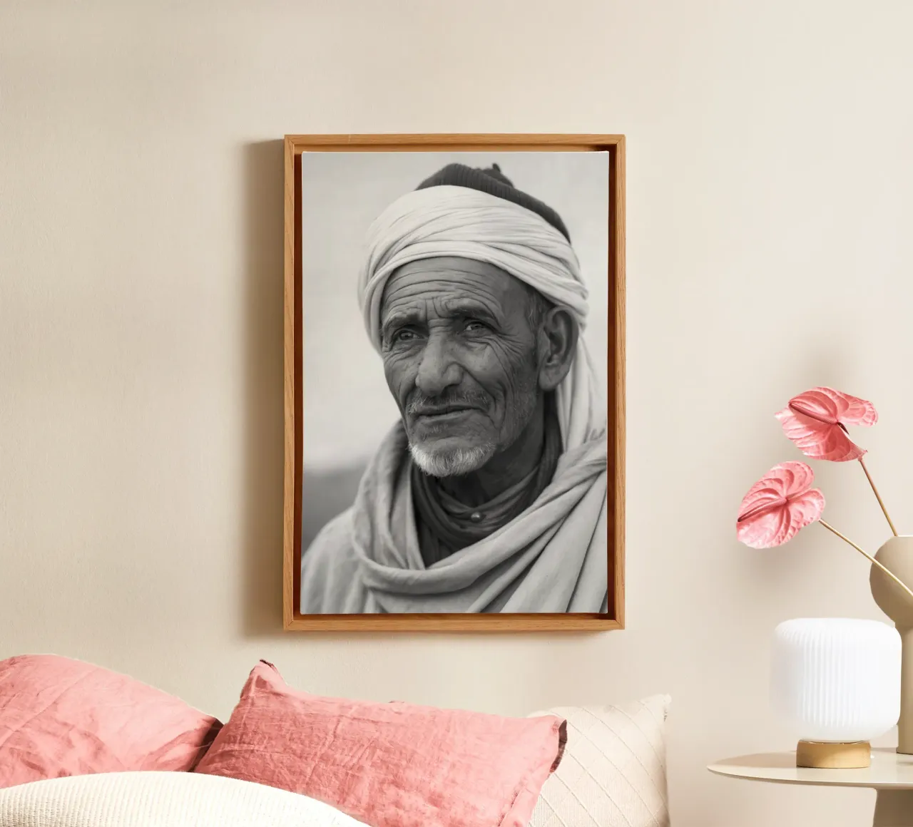 Inabal - Ritratto di un uomo amazigh tela con Cornice a cassetta da Amazigh
