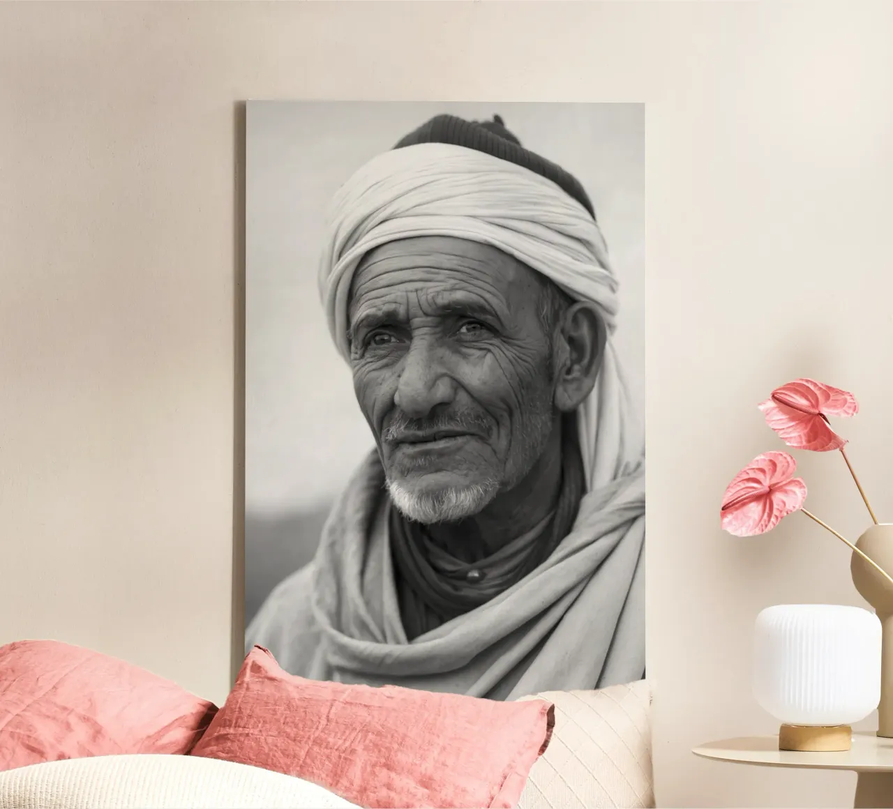 Inabal - Ritratto di un uomo amazigh tela con Cornice a cassetta da Amazigh