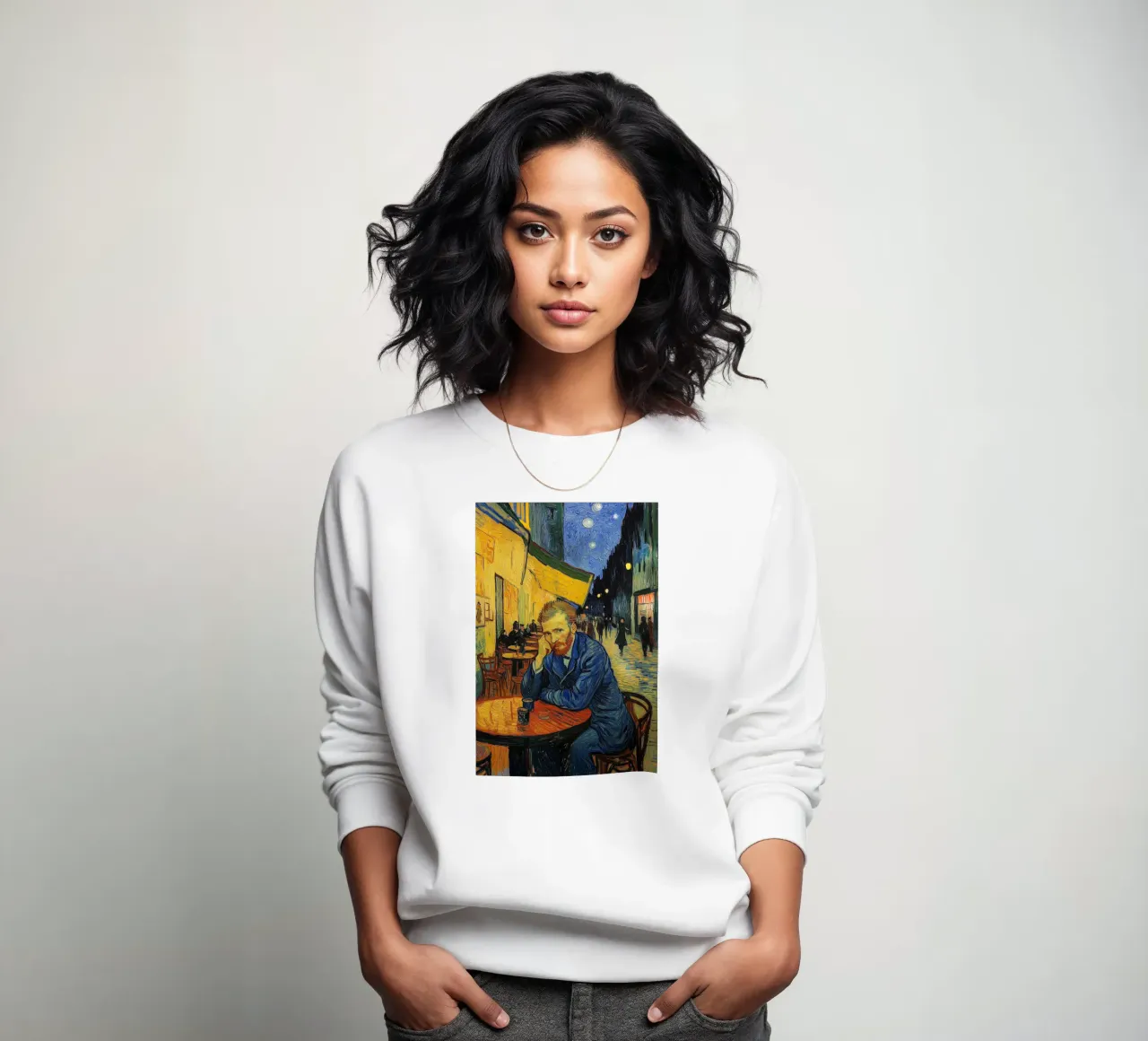 Caffè con Vincent felpa da Carinaprint