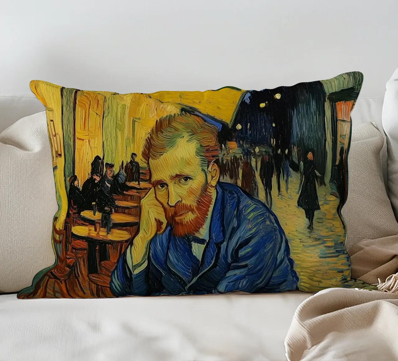 Caffè con Vincent cuscino da Carinaprint