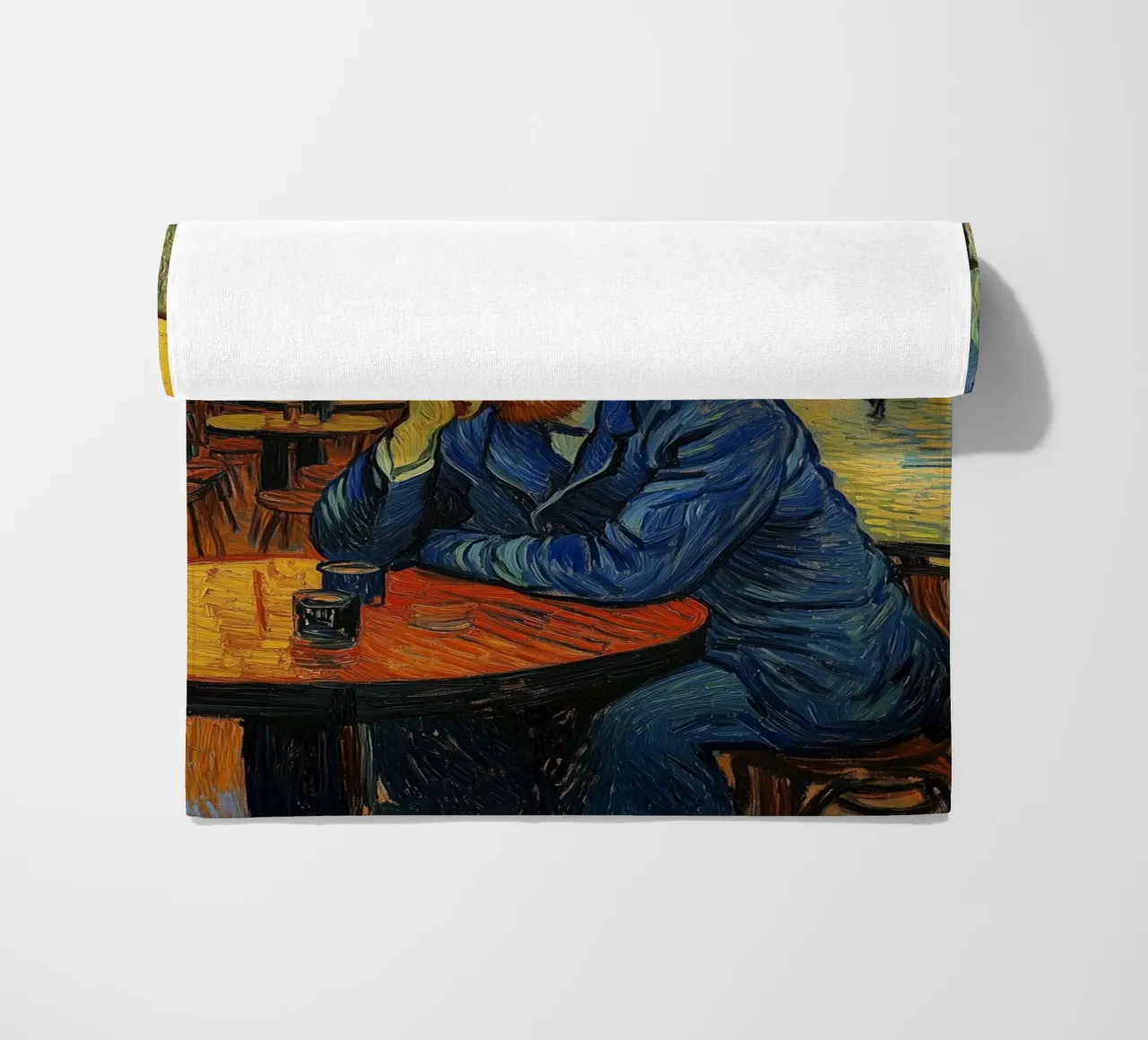 Caffè con Vincent telo mare da Carinaprint