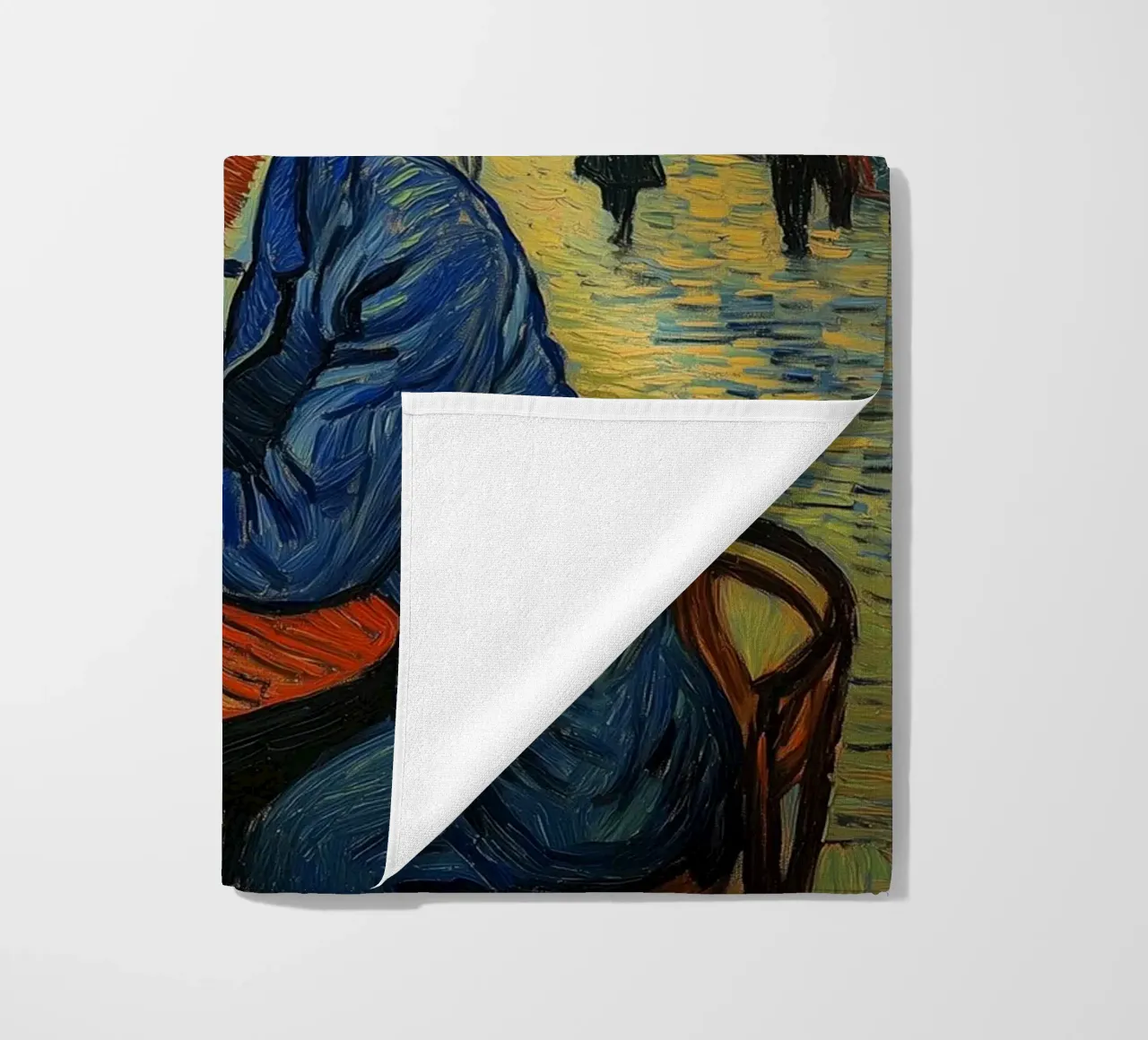 Caffè con Vincent telo mare da Carinaprint