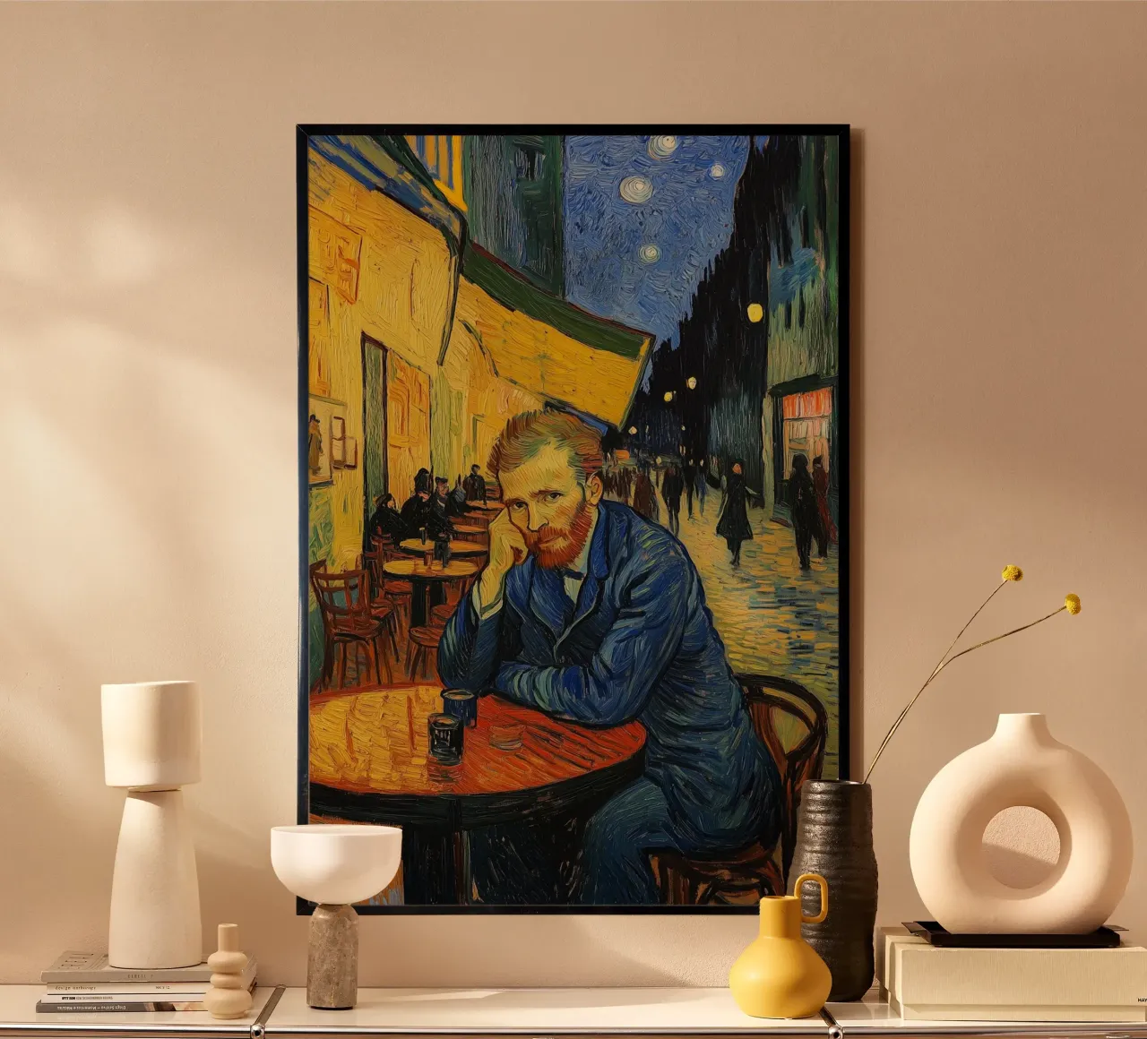 Caffè con Vincent poster da Carinaprint