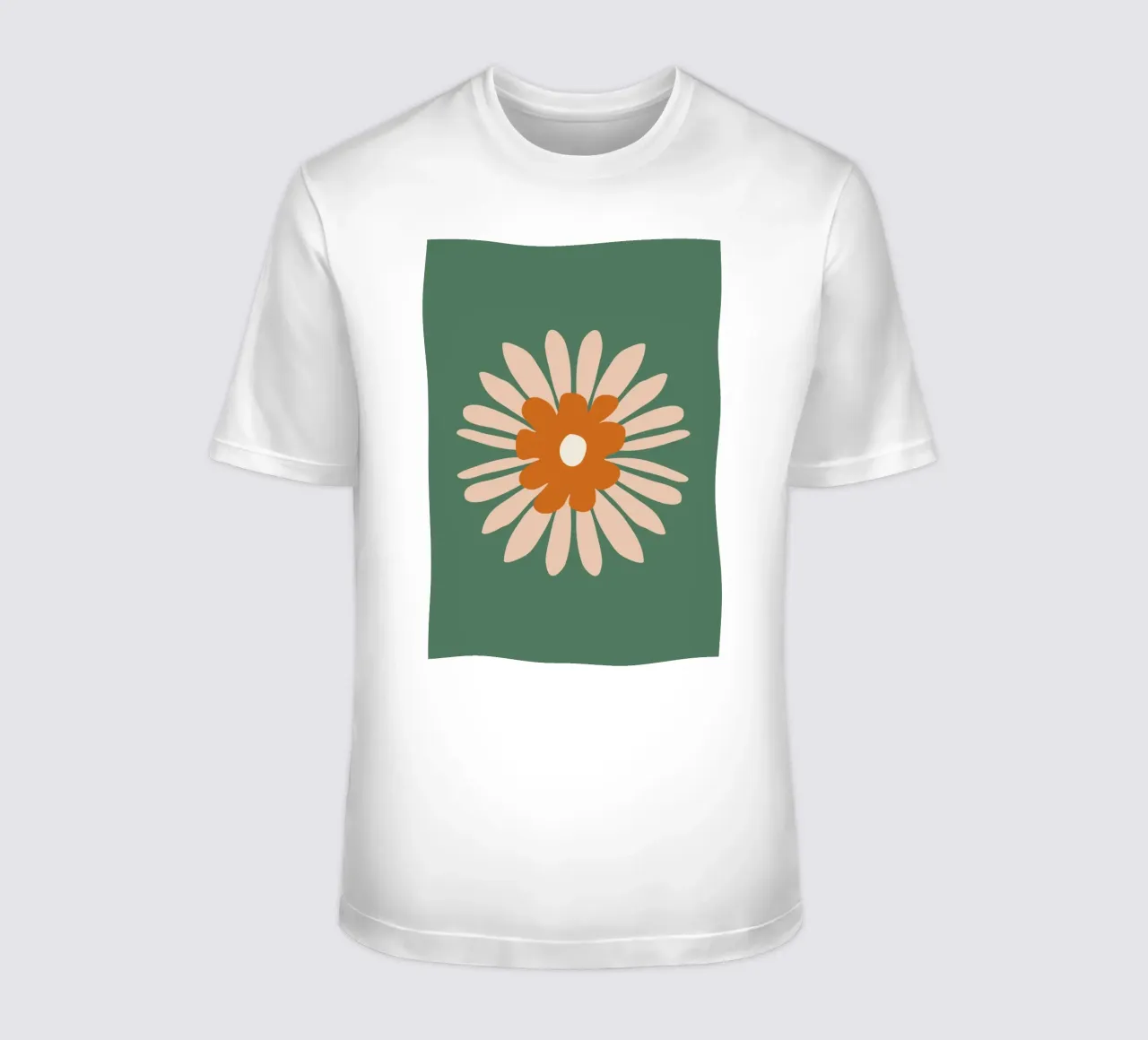 Flower with white petals t-shirt da LisaArtes