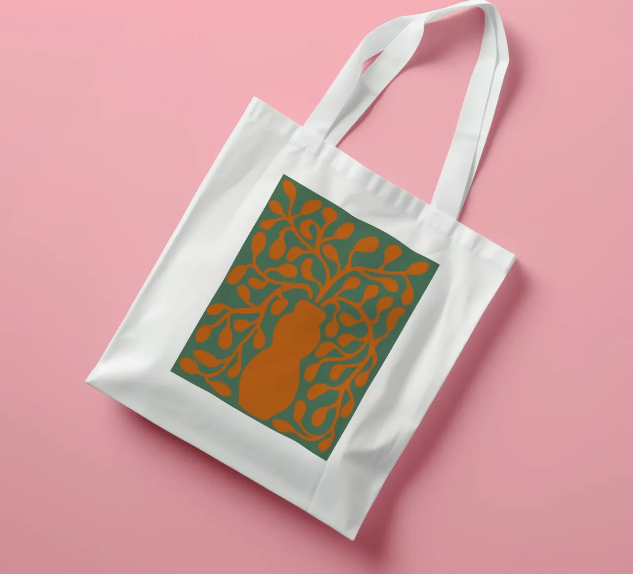Orange vase tote bag by LisaArtes