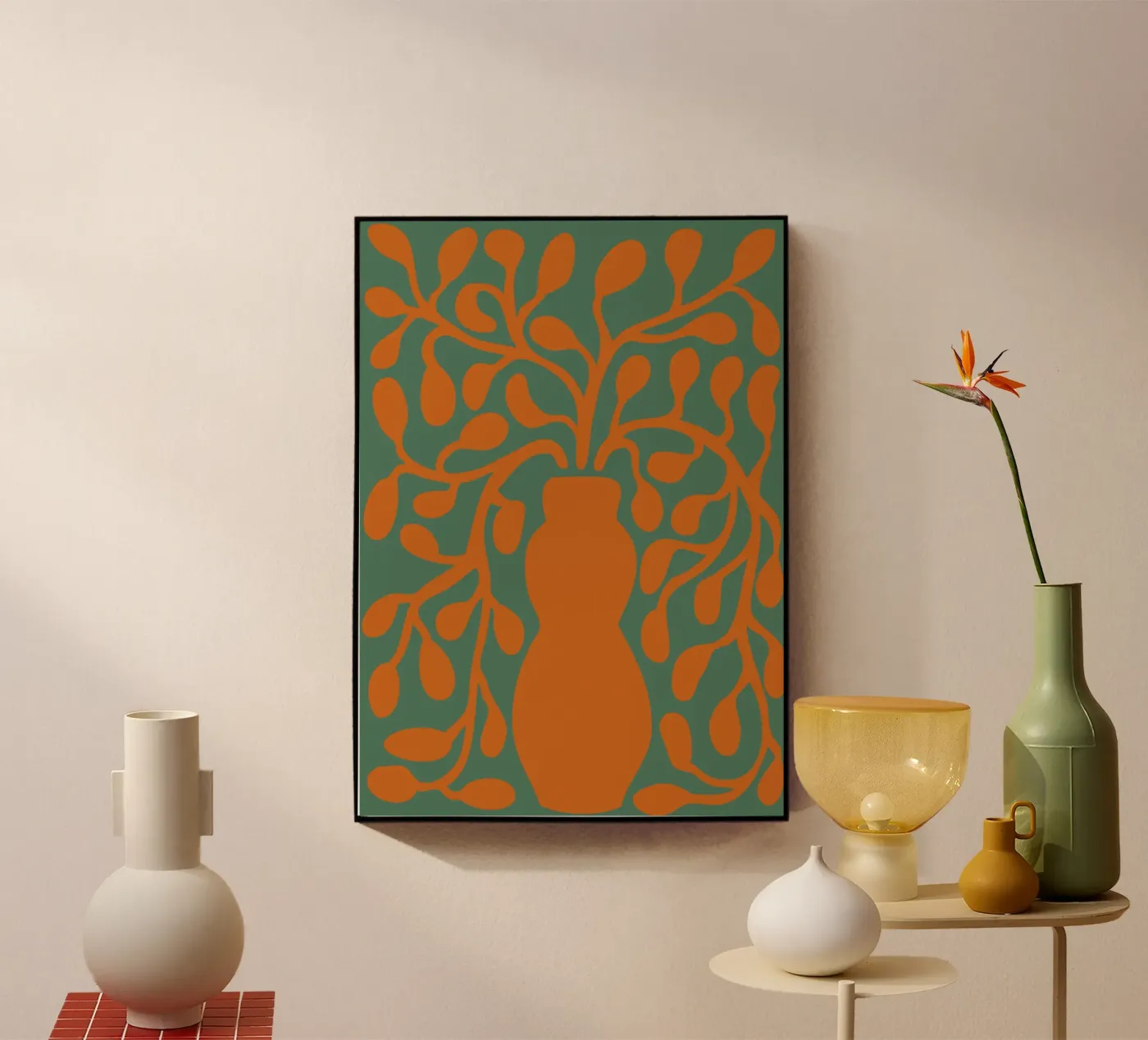 Orange vase plexiglas de LisaArtes