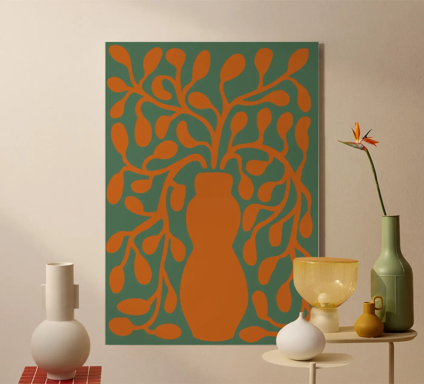 Orange vase plexiglas de LisaArtes