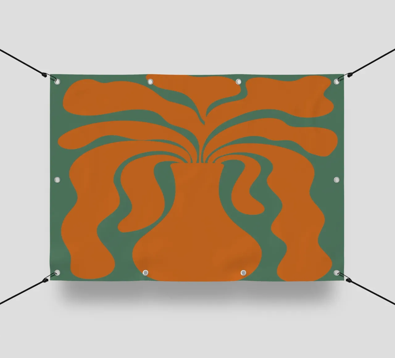 Vase with abstract shapes telo in pvc da LisaArtes