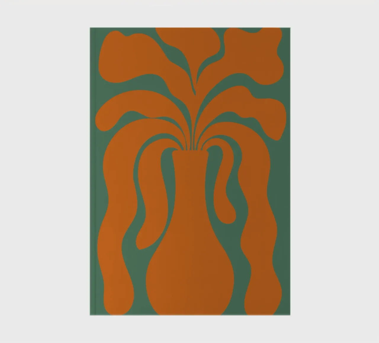 Vase with abstract shapes notebook by LisaArtes
