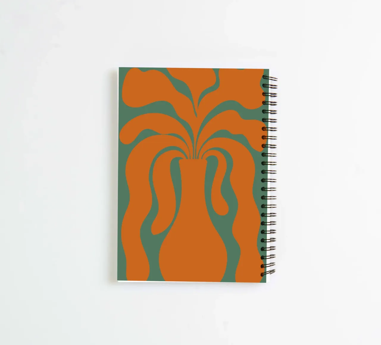 Vase with abstract shapes spiral notebook by LisaArtes