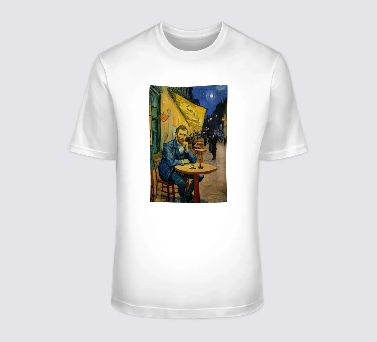 Caféterrasse con van Gogh t-shirt da Carinaprint