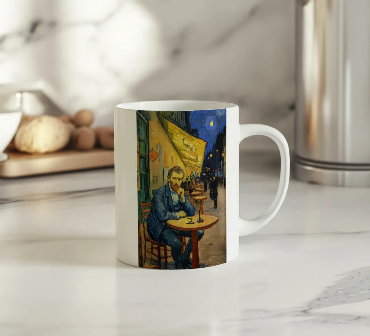 Caféterrasse con van Gogh tazza in ceramica da Carinaprint