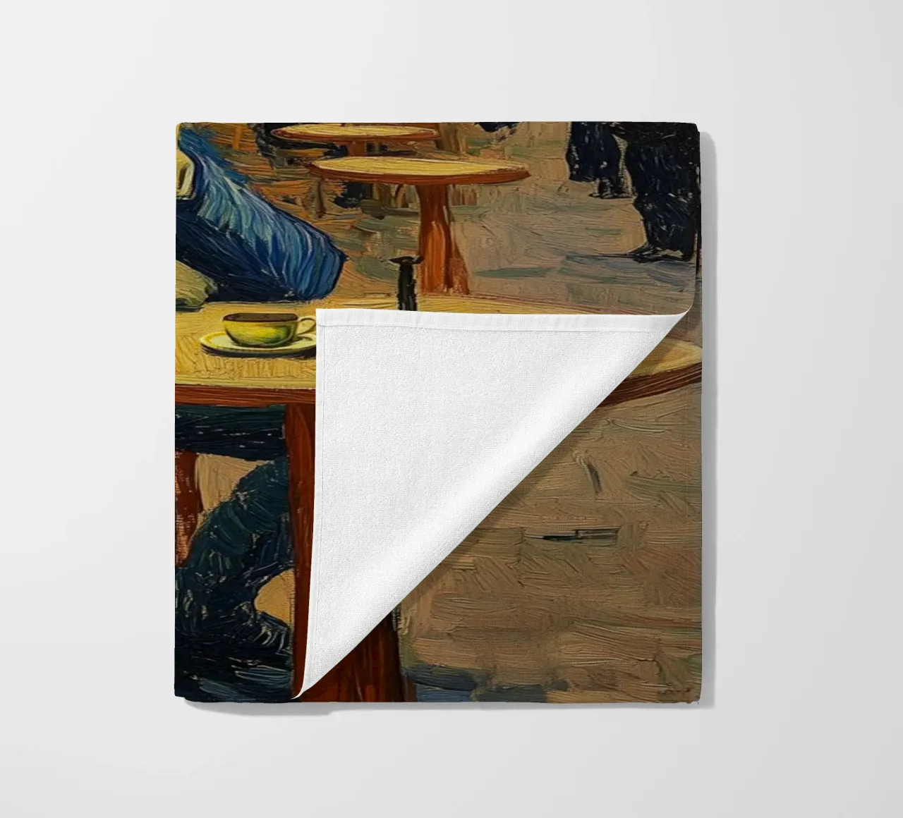 Caféterrasse con van Gogh telo mare da Carinaprint