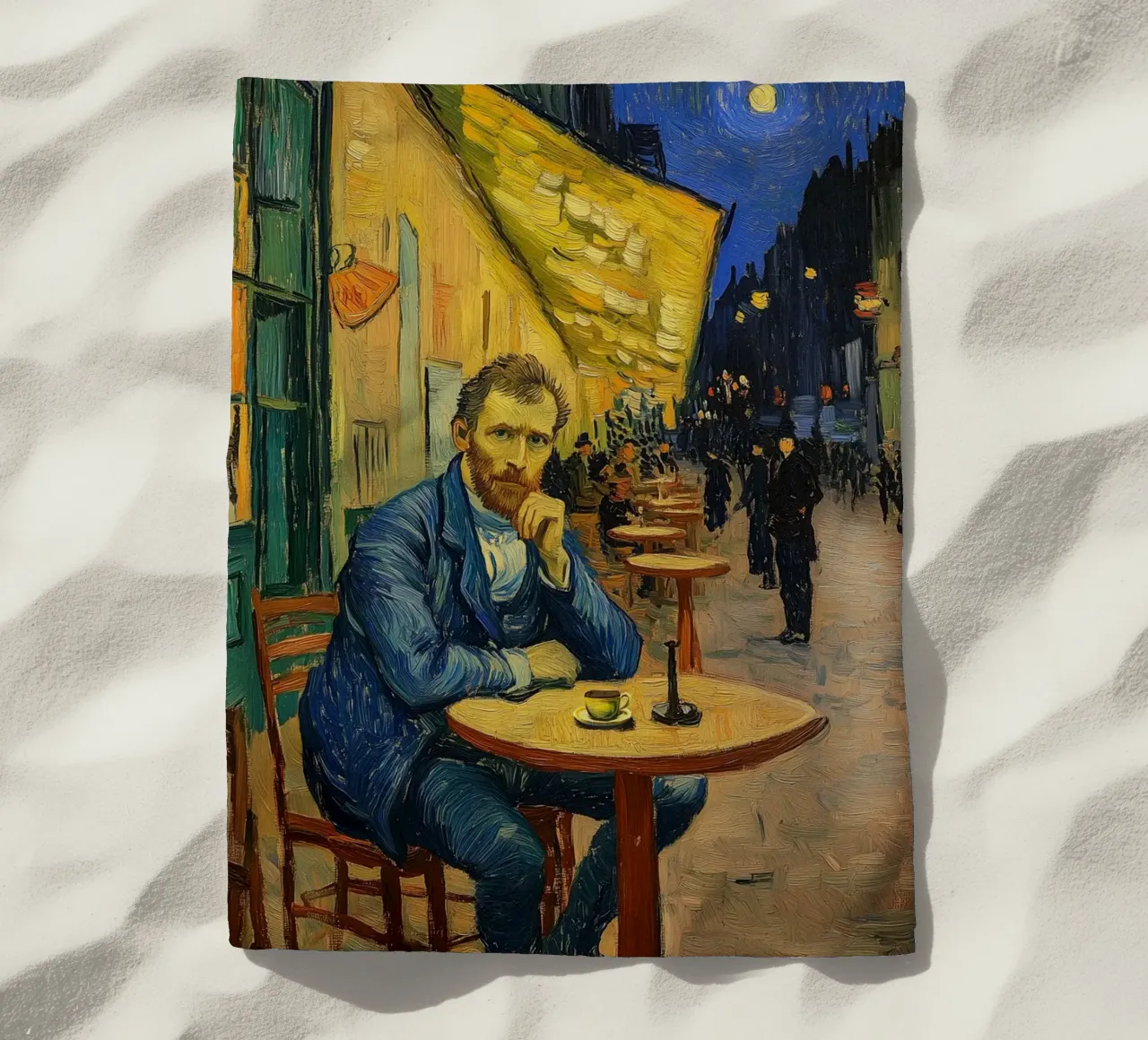 Caféterrasse con van Gogh telo mare da Carinaprint