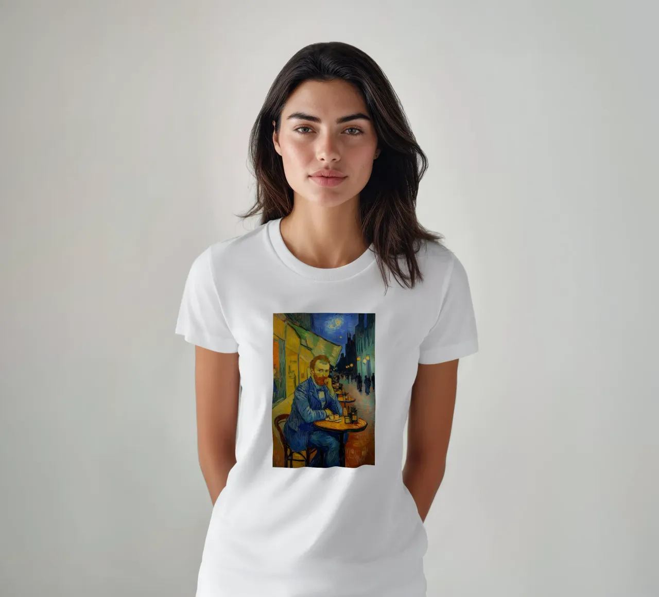 Vincent im Caféterrasse t-shirt de Carinaprint