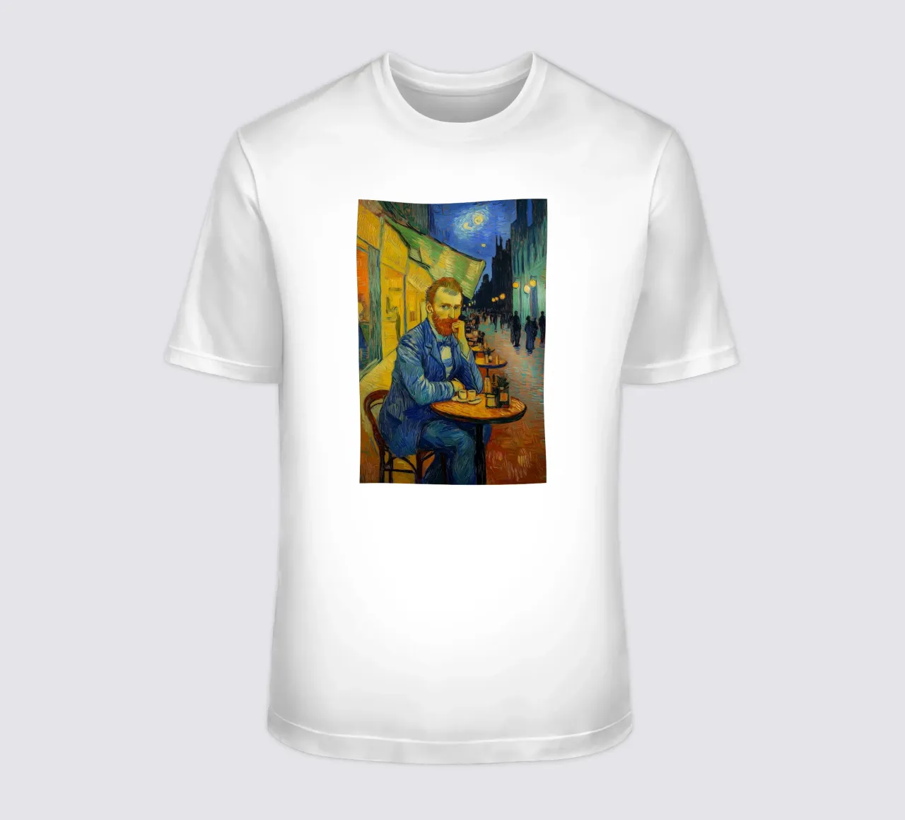 Vincent im Caféterrasse t-shirt de Carinaprint