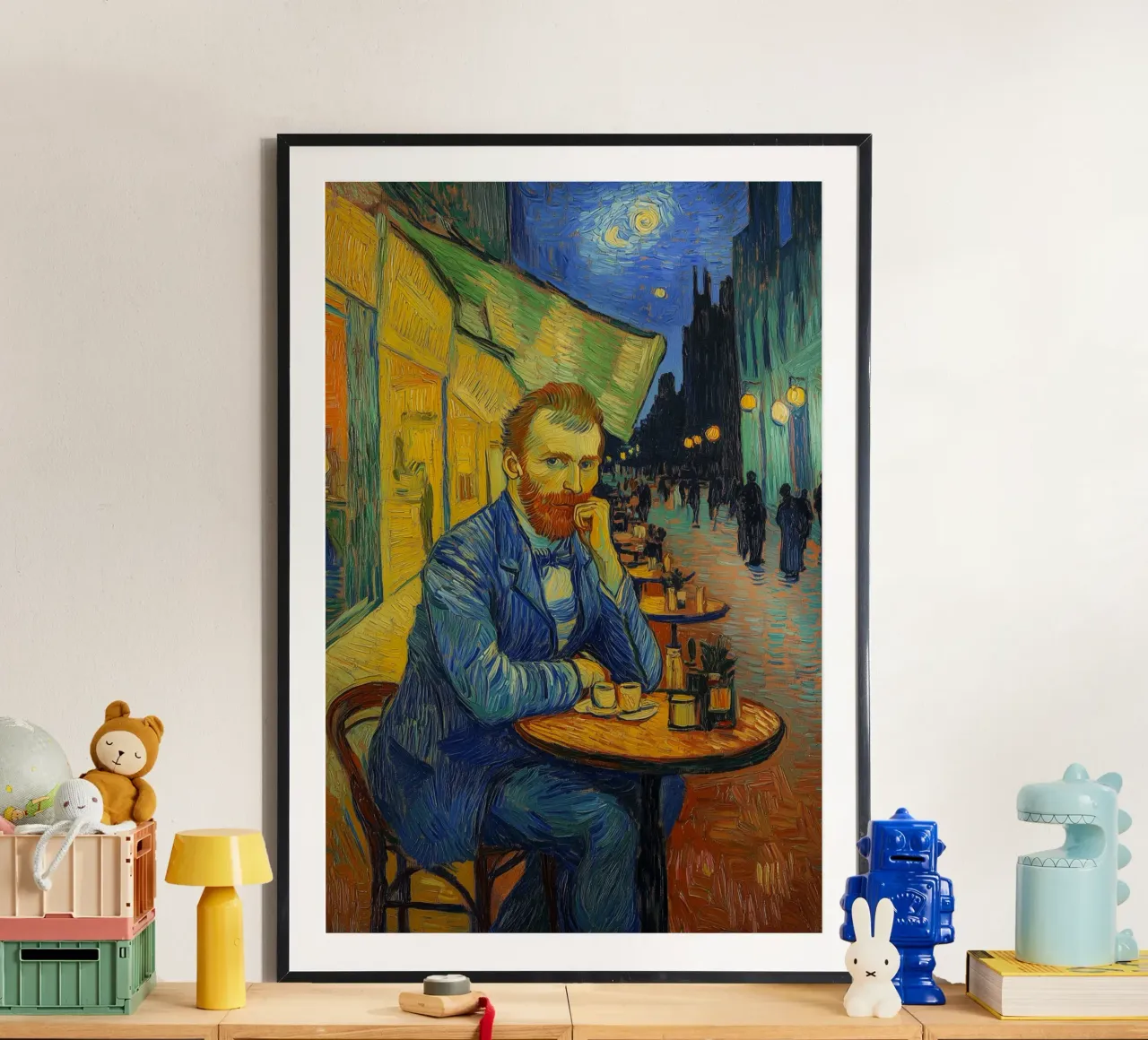 Vincent im Caféterrasse hahnemühle de Carinaprint