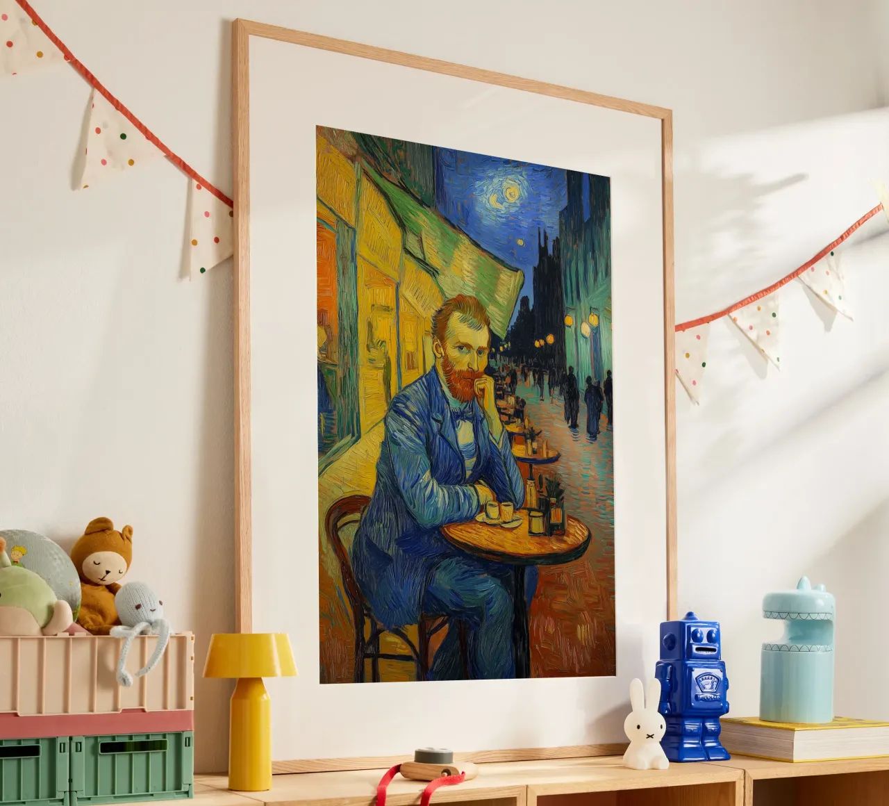 Vincent im Caféterrasse hahnemühle de Carinaprint