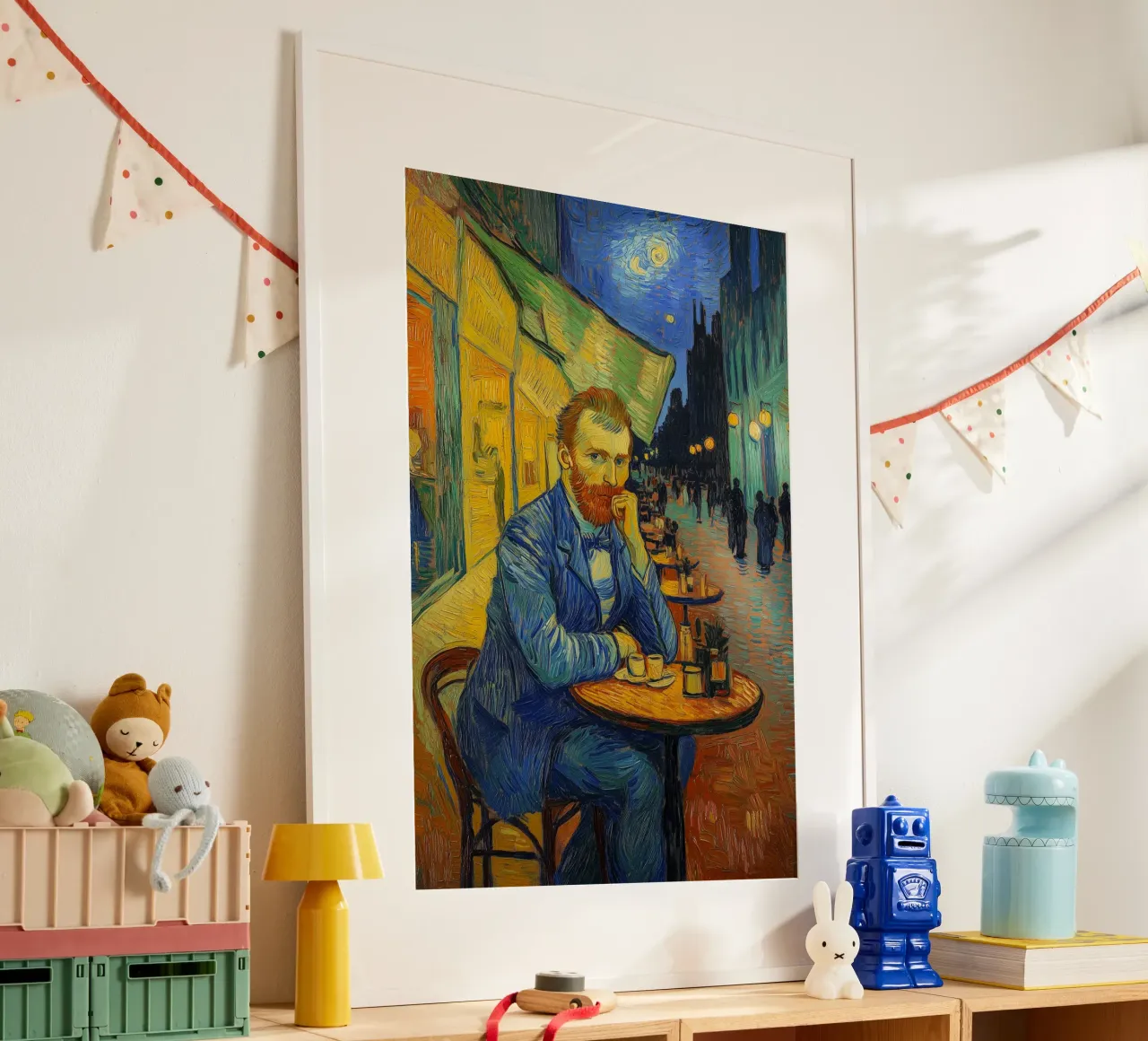 Vincent im Caféterrasse hahnemühle de Carinaprint