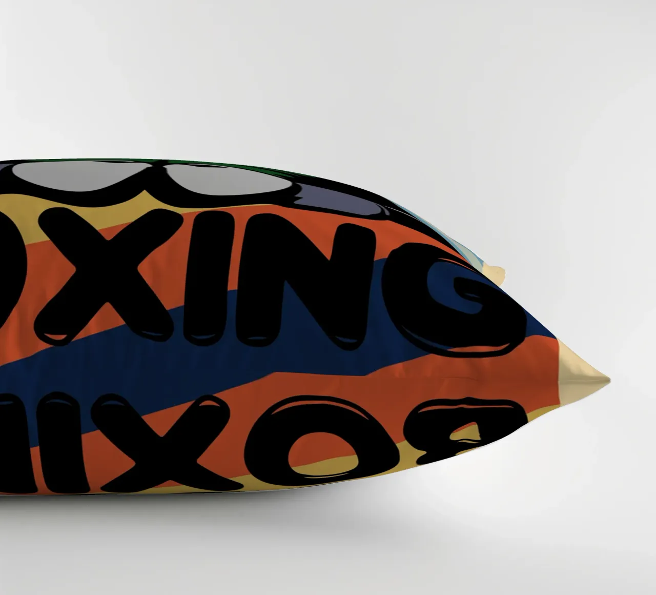 boxe retro art design cuscino da ririedis