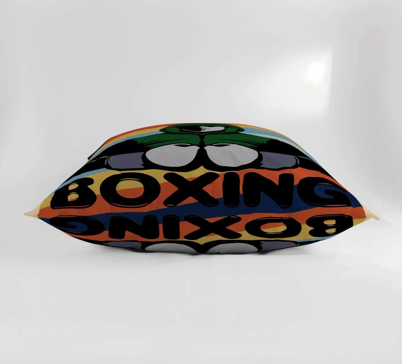boxe retro art design cuscino da ririedis